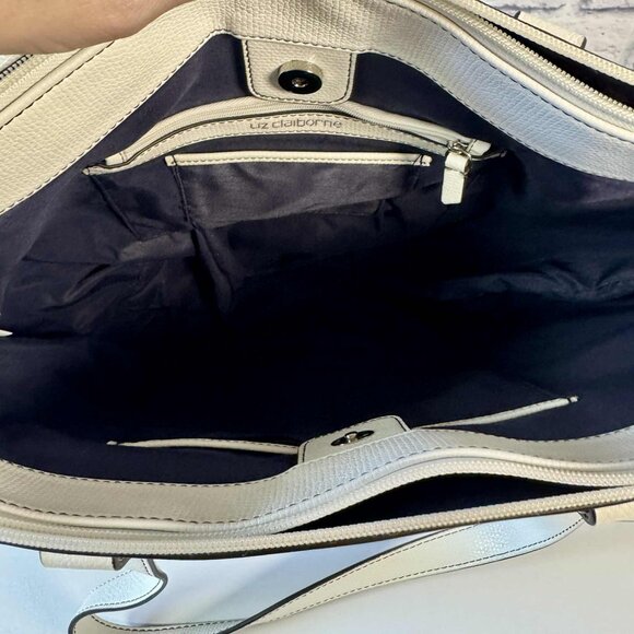 Liz Clairborne PVC Blue Floral Purse EUC - Picture 11 of 11